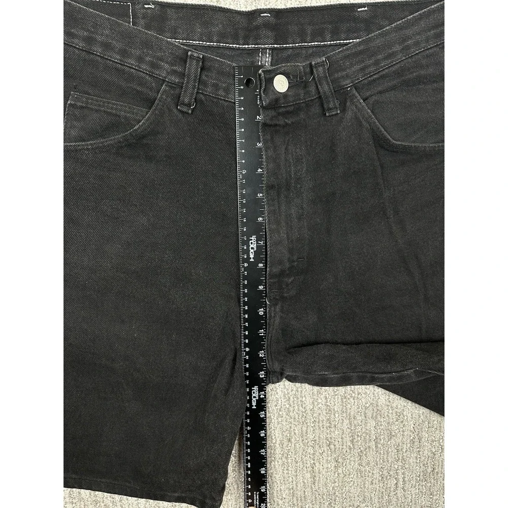 Wrangler Hero Originals Easy Fit Jean Shorts Mens 34 Black Denim Made in USA